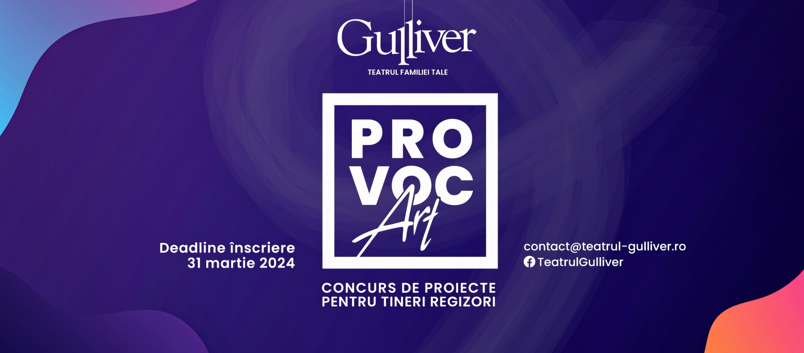„ProvocART 2024” Concurs de proiecte pentru tinerii regizori - Ediția a II-a